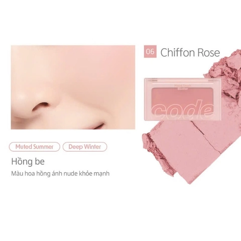 Phấn Má Hồng Code Glokolor Mood Touch Blusher 3.5g