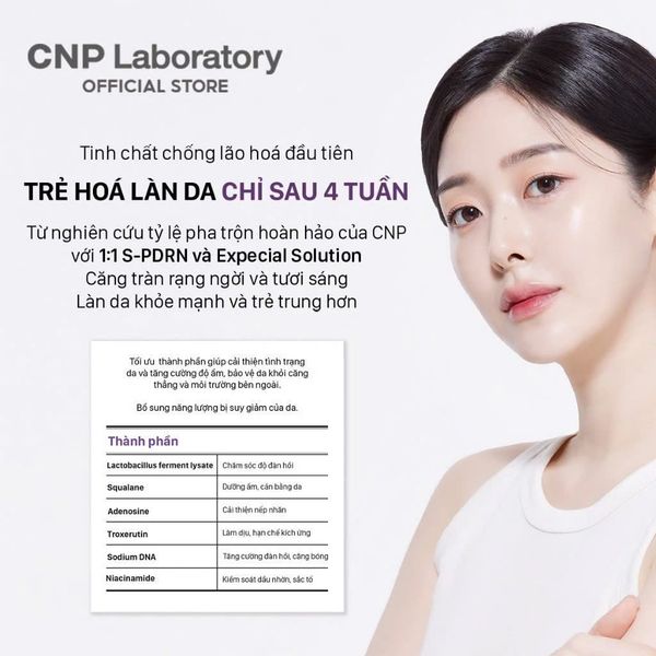 Tinh Chất PDRN Căng Bóng Sáng Da Hỗ Trợ Tái Sinh CNP Derma Answer Active Boost Ampule