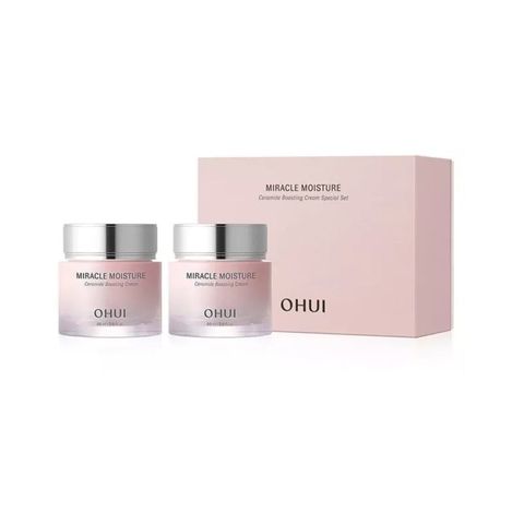 Bộ Kem Dưỡng Ẩm Ohui Miracle Moisture Ceramide Boosting Cream 60ml + 60ml CTY LG vina