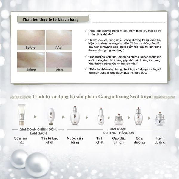 Kem Dưỡng Trắng Da Whoo Gongjinhyang Seol Radiant White Moisture Cream 60ml Nội Địa