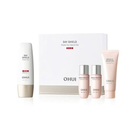Bộ Kem Chống Nắng Ohui Day Shield Perfect Sun Red SPF50+/PA++++ Special Set