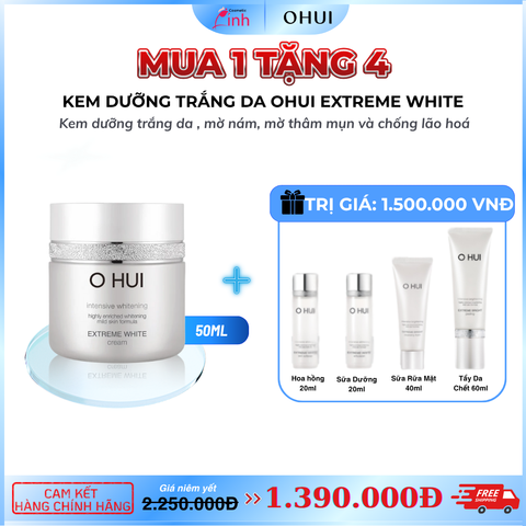 Bộ Kem Dưỡng Trắng Da Ohui Extreme White Cream Special Set