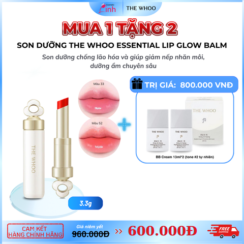 Bộ Son Dưỡng The Whoo Essential Lip Glow Balm Special Set