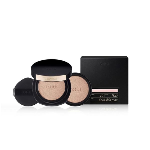 Phấn Nước Chuyên Kiềm Dầu Che Phủ Cao Mỏng Nhẹ OHUI Ultimate Cover Denier Cushion 13gx2