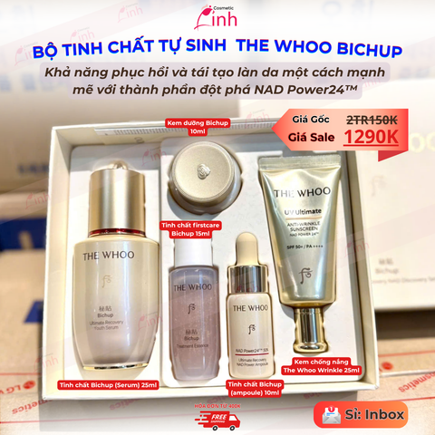 Bộ Dưỡng Da Ngừa Lão Hóa Chuyên Sâu The Whoo Bichup NAD Discovery Set