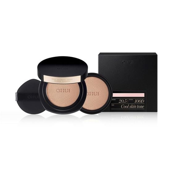Phấn Nước Chuyên Kiềm Dầu Che Phủ Cao Mỏng Nhẹ OHUI Ultimate Cover Denier Cushion 13gx2