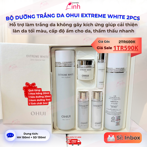 Bộ Dưỡng Trắng Da Ohui Extreme White Special 2PCS Set