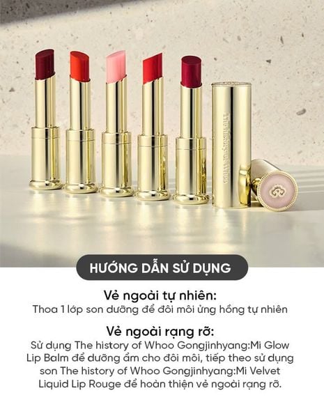Son Dưỡng Môi Chống Nắng Whoo Mi Glow Lip Balm SPF10