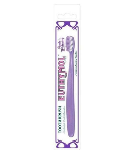 Bàn Chải Đánh Răng Công Nghệ Khử Sắc Vàng Và Sợi Lông Siêu Đàn Hồi Euthymol Whitening Purple Corrector