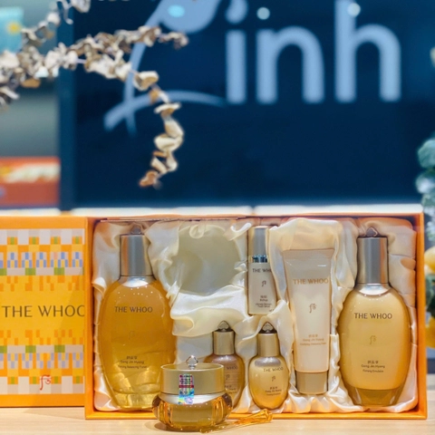 Bộ Dưỡng Ẩm Chống Lão Hóa Whoo Vàng Whoo Gongjinhyang Firming 3pcs Special Set