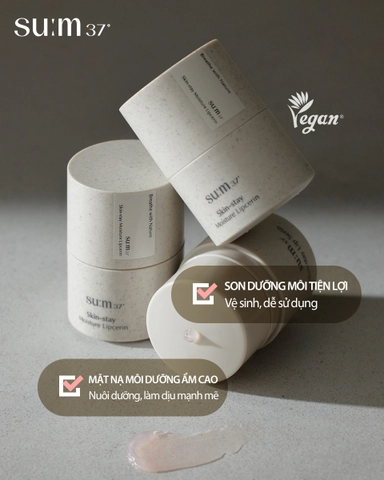 Son Dưỡng Thuần Chay SUM37 Skin Stay Moisture Lipcerin 15ml