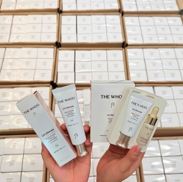 Bộ Kem Chống Nắng Nâng Tone The Whoo UV Ultimate Brightening Tone Up Sunscreen Special Set
