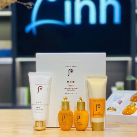 Kem Chống Nắng Hoàng Cung whoo Gongjinhyang Fresh Sun Cream SPF 50+++ Special Set
