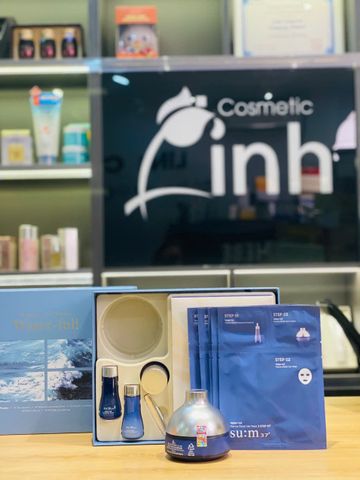 Bộ Kem Dưỡng Cấp Nước Chuyên Sâu Su:m37 Water-full Marine Relief Gel Cream Special Set Nội Địa