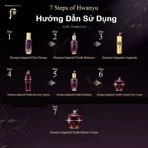 Bộ Dưỡng Da Kiệt Tác Hoàn Lưu Cao Whoo Hwanyu Imperial Youth Heritage Set