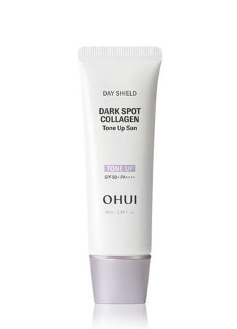 Bộ Kem Chống Nắng Nâng Tone, Bổ Sung Collagen, Cải Thiện Đốm Nâu Ohui DS Dark Spot Collagen Tone up Sun SPF50+/PA++++ Set