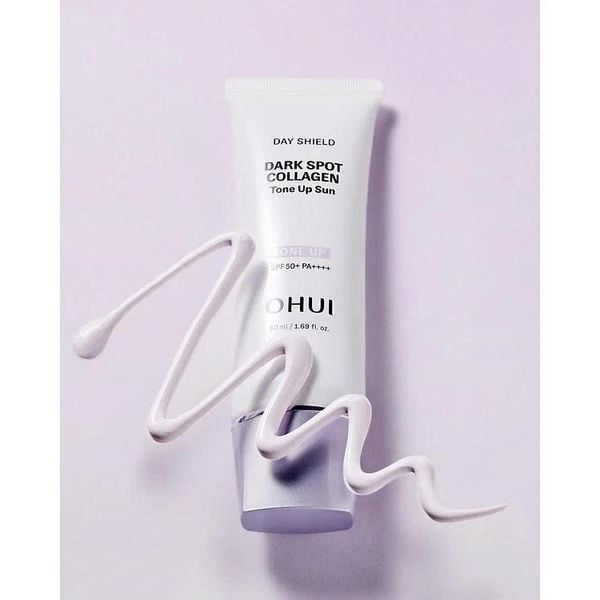 Bộ Kem Chống Nắng Nâng Tone, Bổ Sung Collagen, Cải Thiện Đốm Nâu Ohui DS Dark Spot Collagen Tone up Sun SPF50+/PA++++ Set