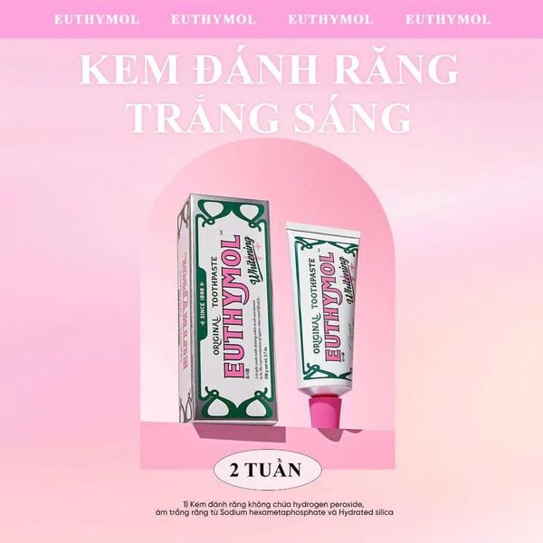 Kem Đánh Răng Làm Trắng Ngăn Ngừa Tình Trạng Ố Vàng Euthymol Whitening