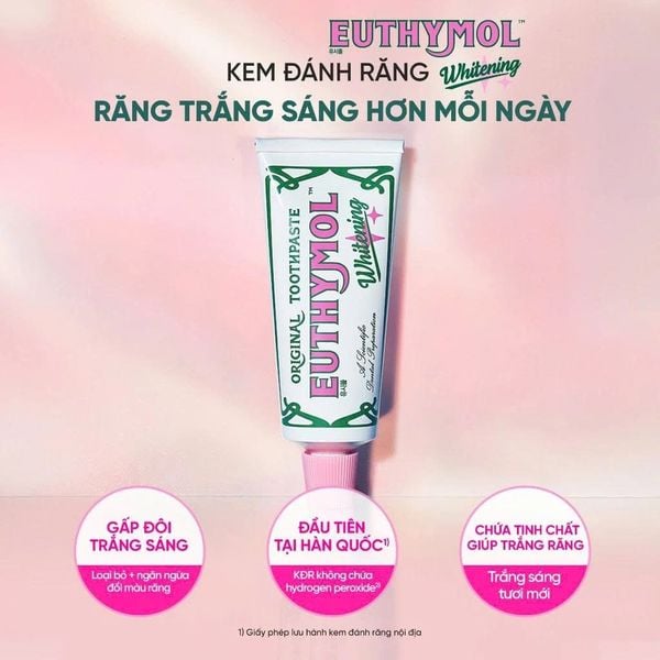 Kem Đánh Răng Làm Trắng Ngăn Ngừa Tình Trạng Ố Vàng Euthymol Whitening