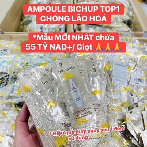 Sample Gói Tinh Chất Tăng Cường Hỗ Trợ Ngừa Lão Hóa Chuyên Sâu The Whoo Bichup Ultimate Recovery NAD Power Ampoule 50%