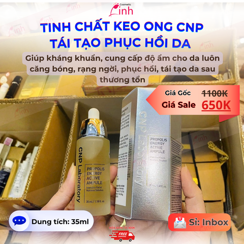 Tinh Chất Keo Ong Tái Tạo Phục Hồi Da CNP Laboratory Propolis Energy Ampule