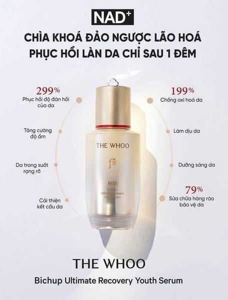 Tinh Chất Tự Sinh Chống Lão Hóa The Whoo Bichup Ultimate Recovery Youth Serum 4ml