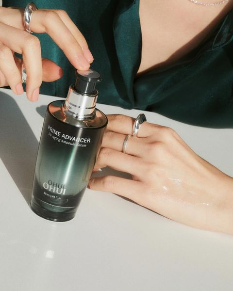 Bộ Tinh Chất Ngăn Ngừa Lão Hóa Ohui Xanh Prime Advancer De Aging Ampoule Serum 50ml + 20ml