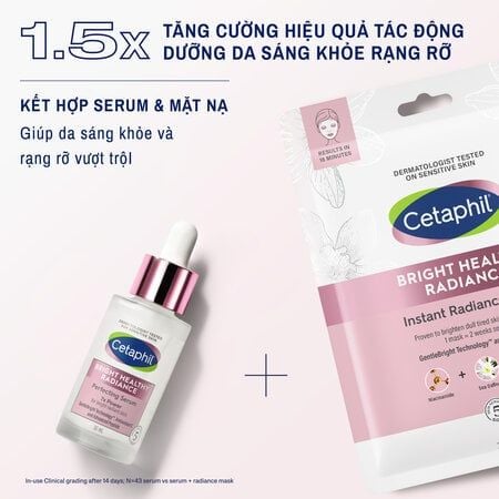 Mặt nạ dưỡng sáng và cấp ẩm Cetaphil Bright Healthy Radiance Instant Mask (6 miếng)