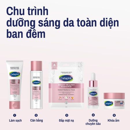 Mặt nạ dưỡng sáng và cấp ẩm Cetaphil Bright Healthy Radiance Instant Mask (6 miếng)