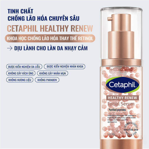 Serum tinh chất chống lão hóa chuyên sâu cho da nhạy cảm CETAPHIL HEALTHY RENEW FACIAL SERUM 30G