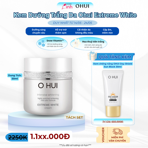[Flashsale] Kem Dưỡng Trắng Da Ohui Extreme White Cream 50ml