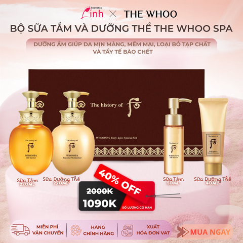 Bộ Sữa Tắm Và Dưỡng Thể The History Of Whoo Spa Body Special Set