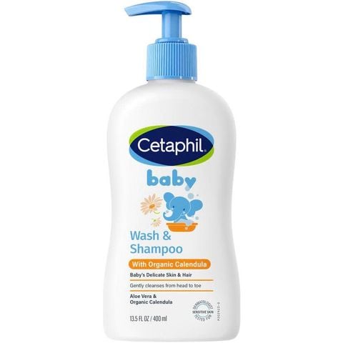 Sữa Tắm Gội Dịu Lành Cho Bé Cetaphil Baby Wash & Shampoo với Hoa cúc Calendula