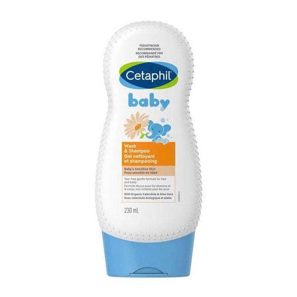 Sữa Tắm Gội Dịu Lành Cho Bé Cetaphil Baby Wash & Shampoo với Hoa cúc Calendula