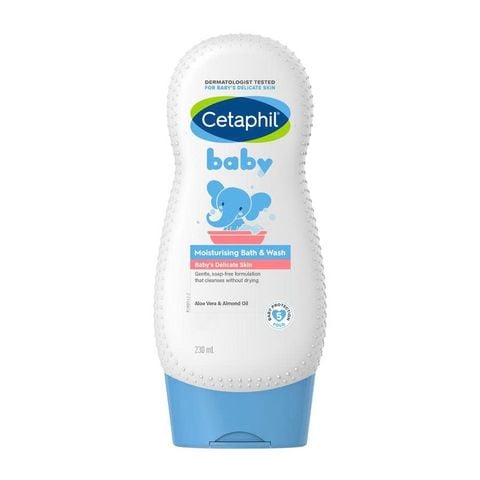 Sữa tắm dưỡng ẩm dịu lành cho bé Cetaphil Baby Moisturizing Bath & Wash 230ml