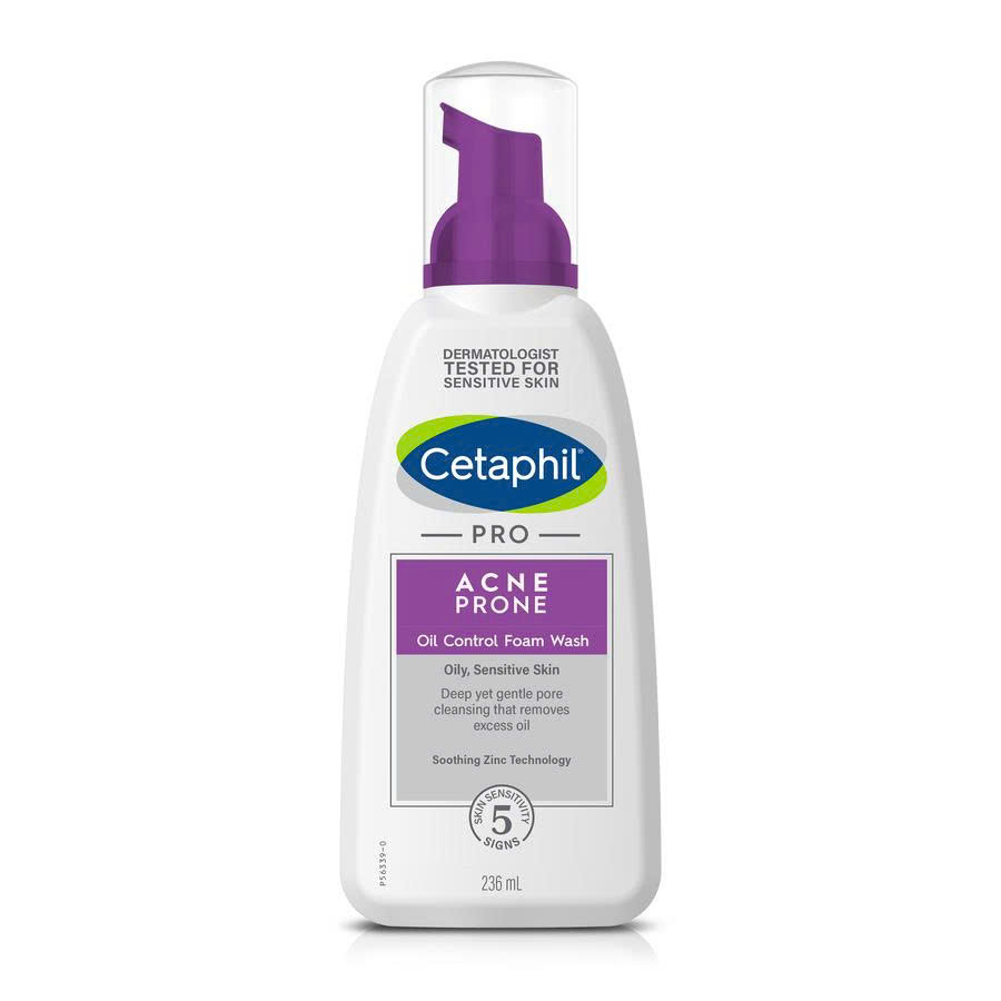 Sữa rửa mặt cho da dầu mụn nhạy cảm Cetaphil Pro Acne Prone Oil Control Foam Wash 236ml