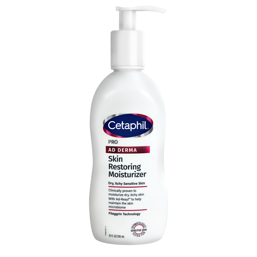 Sữa dưỡng ẩm dịu lành hỗ trợ chăm sóc chàm da, viêm da cơ địa Cetaphil Pro AD Derma Skin Restoring Moisturizer