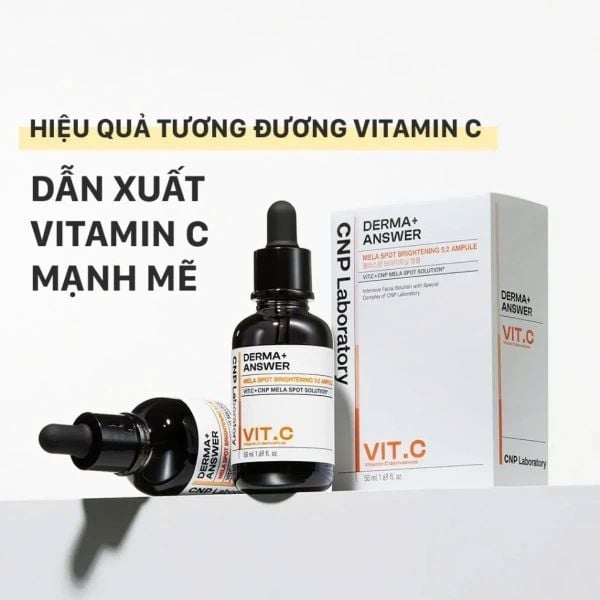 Tinh Chất Dưỡng Sáng Da Vitamin C CNP Derma Answer Mela Spot Brightening Ampule 50ml