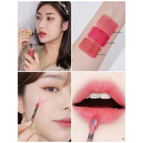 Son Kem Whoo Gongjinhyang Mi Velvet Liquid Lip Rouge Mini 2.1g Màu 18. Hồng Khô