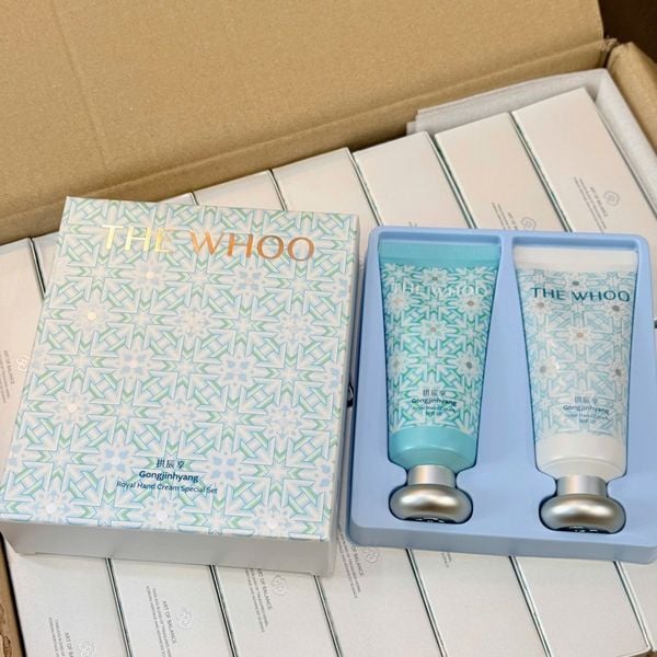 Kem Dưỡng Da Tay Whoo Royal Hand Cream SPF10 set