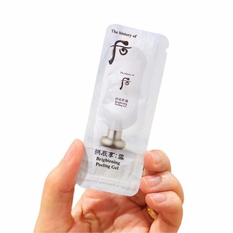 60 gói Tẩy Da Chết Làm Sáng Da Whoo Brightening Gel 1ml*60