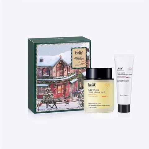 Bộ Mặt Nạ Ngủ Dưỡng Ẩm Phục Hồi Da Chuyên Sâu Belif Multi Vitamin Mask Special Set