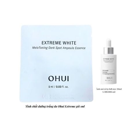 Sample Tinh Chất Mờ Nám Trắng Da OHUI Extreme White Melatoning Dark Spot Ampoule Essence 1ml