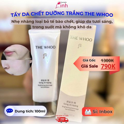 Tẩy Da Chết The Whoo Gongjinhyang Brightening Gommage Gel Exfoliator 100ml