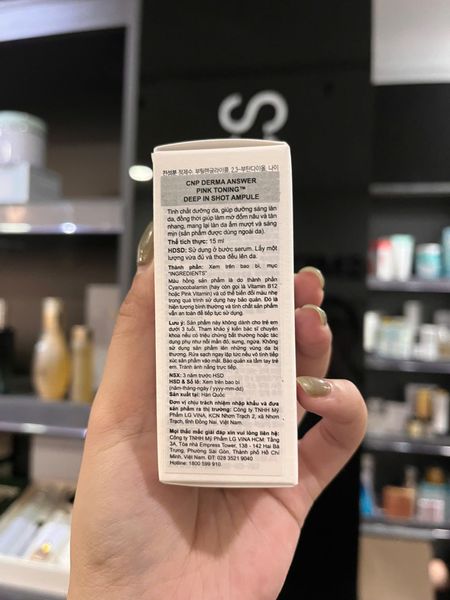 Tinh Chất Da Hồng Hào Sáng Mịn CNP Derma Answer Pink Toning Deep Shot