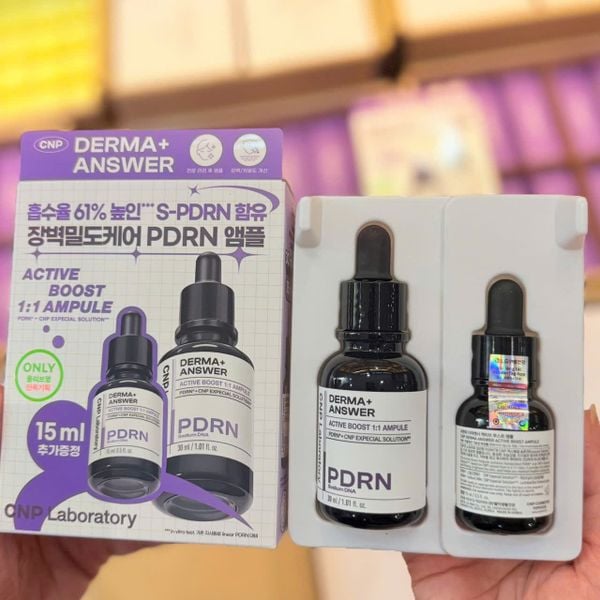 Tinh Chất PDRN Căng Bóng Sáng Da Hỗ Trợ Tái Sinh CNP Derma Answer Active Boost Ampule