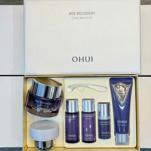 Bộ Kem Dưỡng Cải Thiện Nếp Nhăn Ohui Age Recovery Cream Special Set