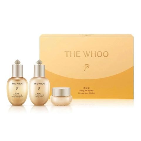 Bộ Dưỡng Ẩm Chống Lão Hóa Whoo Vàng The Whoo Gongjinhyang Firming Mini 3pcs Set