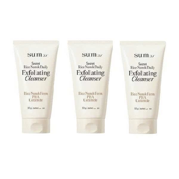 Sữa Rửa Mặt Tẩy Da Chết Chiết Xuất Từ Gạo Sum37 Secret Rice Nuruk Daily Exfoliating Cleanser 10g