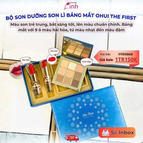 Bộ Son Dưỡng Son Lì Bảng Mắt Ohui The First Special Set